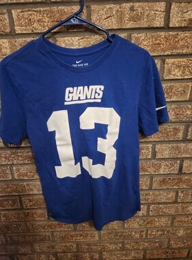 Nike Royal Blue Graphic Tee with White Logo Size Med